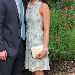 Francescas knee-length lace dress with cutout back